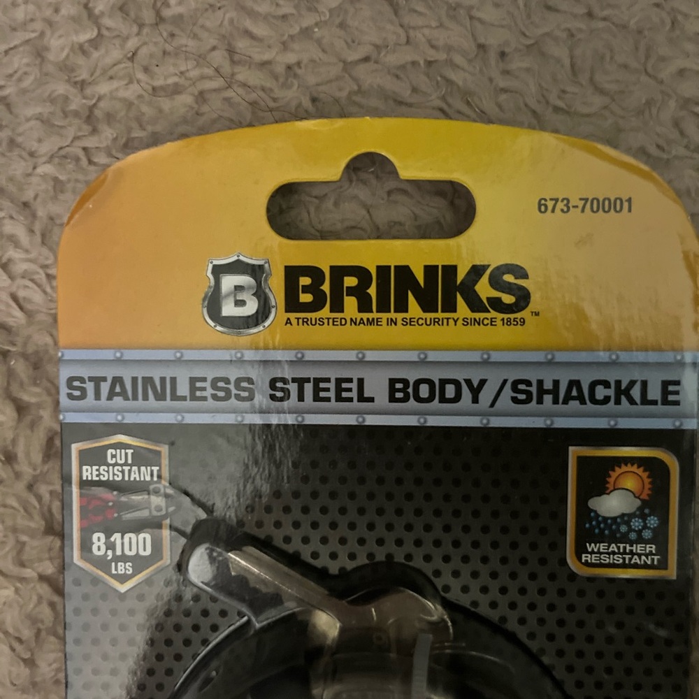 Brinks Silver Security Padlock - Picture 5 of 6